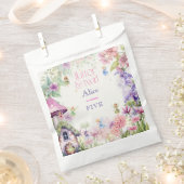 フラッタと回転妖精の庭の水色の誕生日 フェイバーバッグ (クリップ留めされた状態)