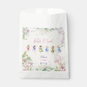 フラッタと回転妖精の庭の水色の誕生日 フェイバーバッグ (正面)