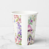 フラッタと回転妖精の庭の水色の誕生日 紙コップ (右)