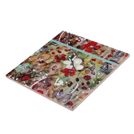 「フラッタの庭に」 タイル (側面)