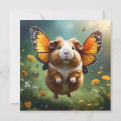 "フラッタの手：モルモットは飛行する" サンキューカード (裏面)