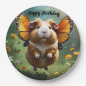 "フラッタの手：モルモットは飛行する" ペーパープレート (正面)