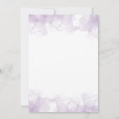 フラッタオンオーバーバタフライガール誕生日招待状 招待状 (裏面)