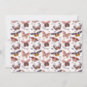 フラッタオンバタフライフォトバースデー招待状 招待状 (裏面)