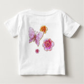 フラッタバイグラフィティジュエリングベビー ベビーTシャツ (裏面)