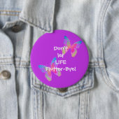 フラッタビーズ(紫)大ボタン 缶バッジ (インサイチュ)