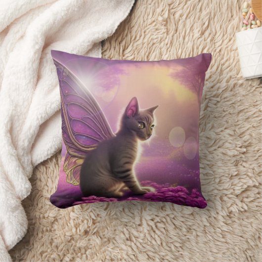 フラッタミット子猫(装飾用クッション) クッション (ブランケット)