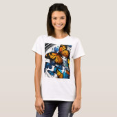 「フラッタリングエレガンス：バタフライブリスティー」 Tシャツ (正面フル)