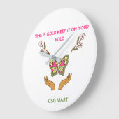 「フラッタリングタイムピース」 ラージ壁時計 (傾斜)