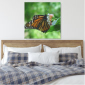 フラッタリング(昆虫)オオカバマダラ、モナークバタフライキャンバス キャンバスプリント (インサイチュ (寝室))