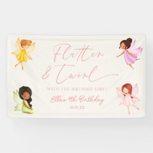 フラッターとツワール 魔法の妖精の誕生日パーティー 横断幕