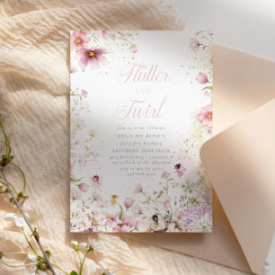 フラッターアンドツワルお洒落マジカルガールズ誕生日 招待状