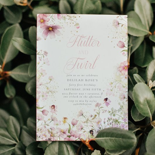 フラッターアンドツワルお洒落マジカルガールズ誕生日 招待状