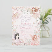 フラッターアンドツワールリトルフェアリー誕生日 招待状 (スタンド正面)