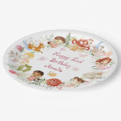 フラッターアンドトゥウィールフェアリーガーデン誕生日 ペーパープレート (アングル)