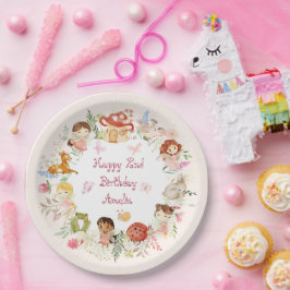 フラッターアンドトゥウィールフェアリーガーデン誕生日 ペーパープレート