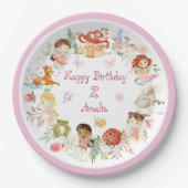 フラッターアンドトゥウィールフェアリーガーデン誕生日 ペーパープレート (正面)