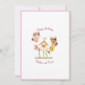 フラッターアンドトゥウィールフェアリーガーデン誕生日 招待状 (裏面)