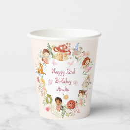 フラッターアンドトゥウィールフェアリーガーデン誕生日 紙コップ