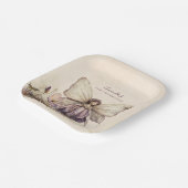 フラッターアンドトゥウィールフラワーフェアリー女の子誕生日 ペーパープレート (傾斜あり)