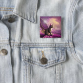 フラッターマット子猫 缶バッジ (インサイチュ)