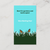 フラッターリングつながり：素敵な出会い庭 名刺 (正面)