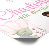 フラッタ&トワイルフェアリー誕生日パーティーウェルカムサイン ポスター (角)