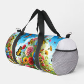 フラッタ&フィットビューティフルバタフライガーデン ダッフルバッグ (右コーナー)