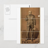 フラッツフランスのヴィンテージ劇場 ポストカード (正面/裏面)