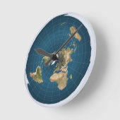 フラットだ。いや、本当に。 ラウンド壁時計 (傾斜)