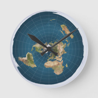 フラットだ。いや、本当に。 ラウンド壁時計