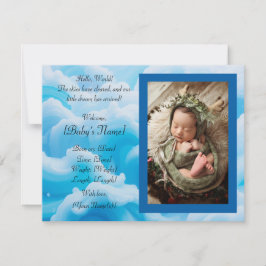 フラットなお知らせカード 案内状