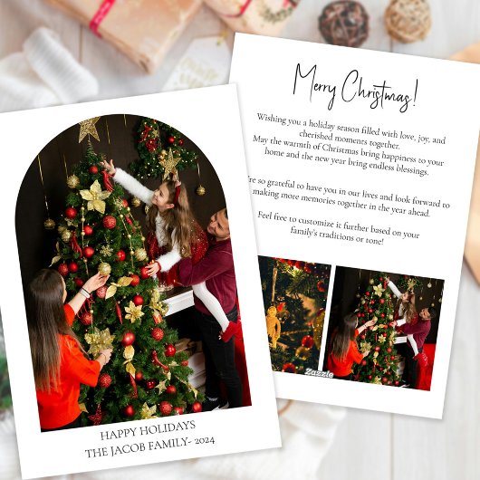 フラットなクリスマスカード シーズンカード