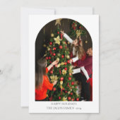 フラットなクリスマスカード シーズンカード (正面)