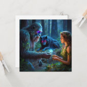 フラットなグリーティングカード カード (正面/裏面インサイチュ)