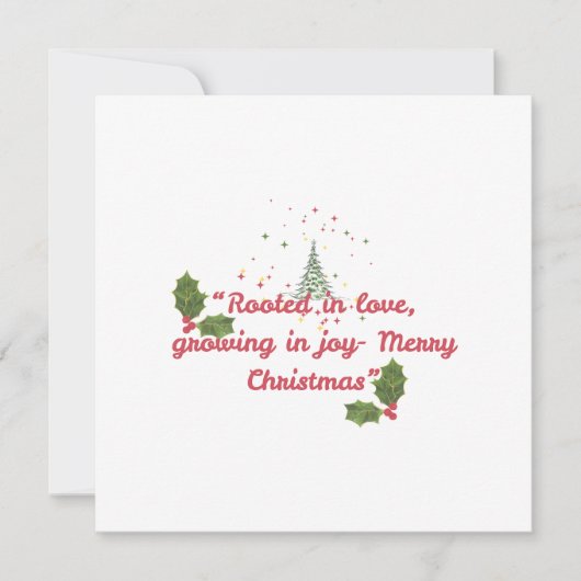 フラットなグリーティングカード カード (正面)