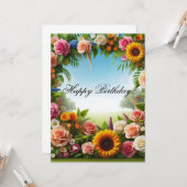 フラットなグリーティングカード カード (正面/裏面インサイチュ)