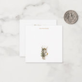 フラットなグリーティングカード : ビンテージクリスマスエンジェル ノートカード (正面/裏面インサイチュ)