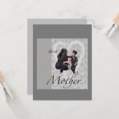 フラットなグリーティングカード 少年よ、ハッピー・マザーズデイ! カード (正面/裏面インサイチュ)