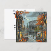 フラットなハロウィンカード シーズンカード (正面/裏面)