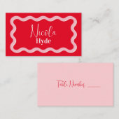 フラットなプレースカード プレイスカード (正面/裏面)