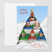 フラットなホリデーカード シーズンカード (正面/裏面)