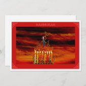 フラットなホリデーカード シーズンカード (正面/裏面)