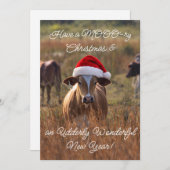 フラットなホリデーカード シーズンカード (正面/裏面)