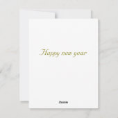 フラットなホリデーカード シーズンカード (裏面)