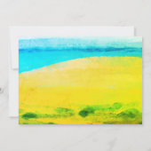 フラットな告知カード 案内状 (裏面)