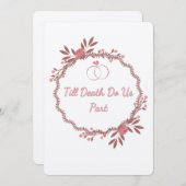 フラットな感謝のカード サンキューカード (正面/裏面)