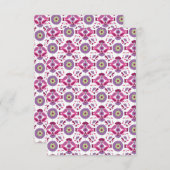 フラットな感謝カード サンキューカード (正面/裏面)