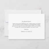 フラットな感謝カード サンキューカード (裏面)