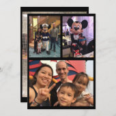 フラットな感謝カード サンキューカード (正面/裏面)